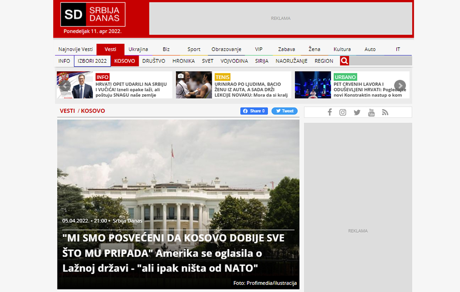 ’’Ipak ništa od NATO’’ sledećeg jutra znači ’’podržali ulazak u NATO’’ 1 16496908887252 srbija danas 5 april