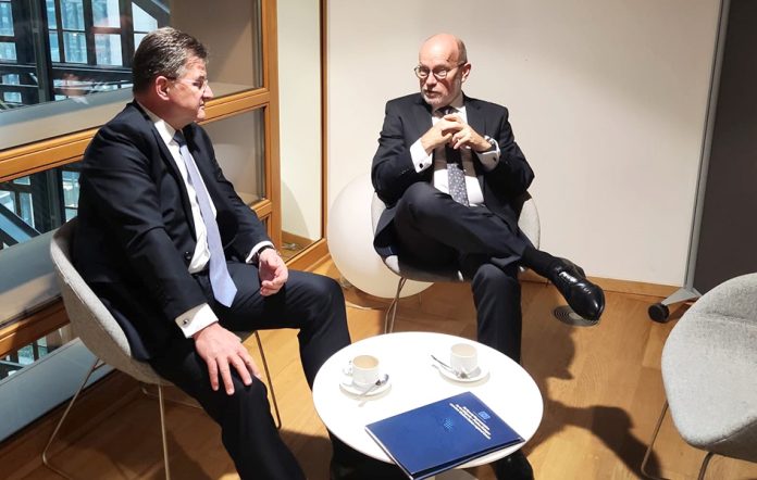 Miroslav Lajčak i Rastislav Kačer (Foto: Tviter@MiroslavLajcak)