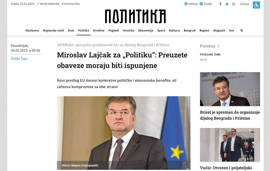 Lajčak u koš, mediji u klin 2 16770792127859 lajak politika