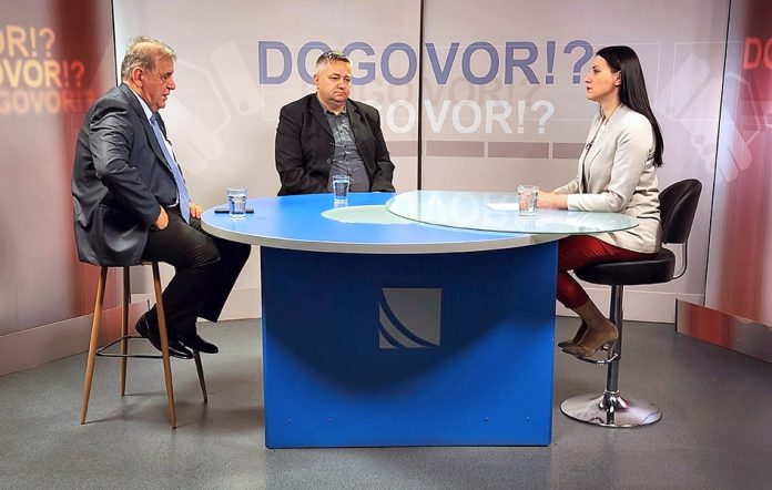 Nedžmedin Spahiu i Srđan Simonović u emisiji Dogovor (Foto Kim, Bojan Ćirković) Nedžmedin Spahiu i Srđan Simonović u emisiji Dogovor (Foto Kim, Bojan Ćirković)