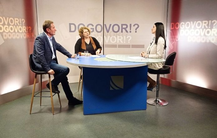 Branislav Krstić i Violeta Oroši u emisiji Dogovor (Foto Kim) Branislav Krstić i Violeta Oroši u emisiji Dogovor (Foto Kim)