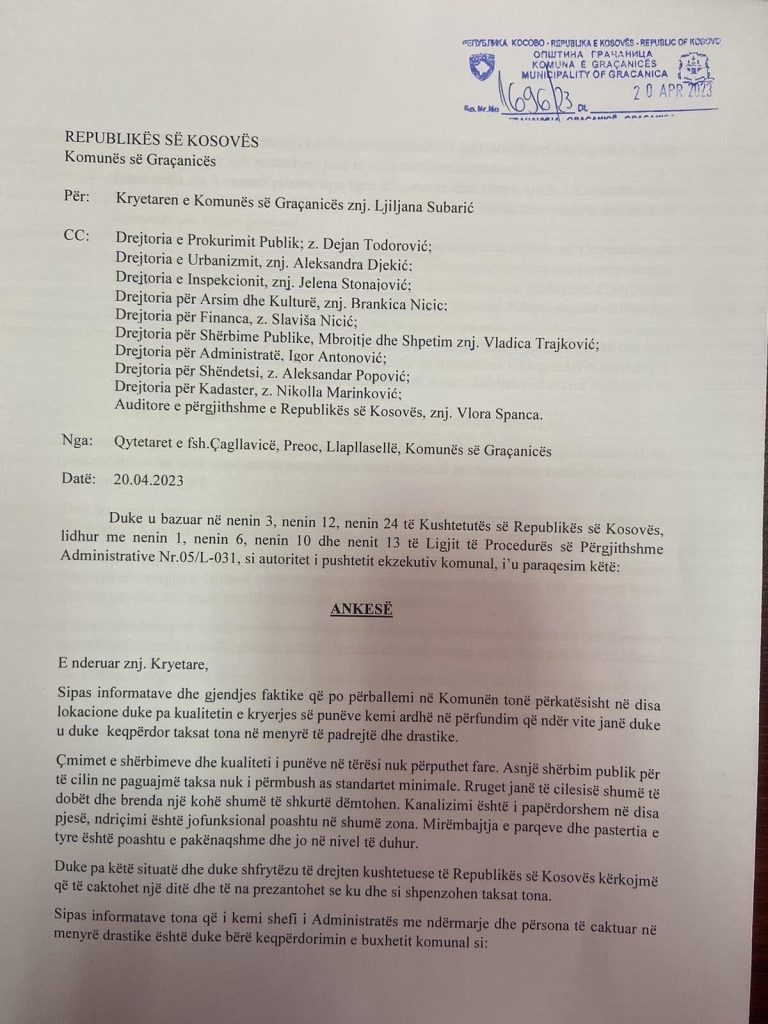 Građani pisali žalbu gradonačelnici Ljiljani Šubarić – traže da hitno zaustavi navodne zloupotrebe 1 IMG 1619 768x1024 1