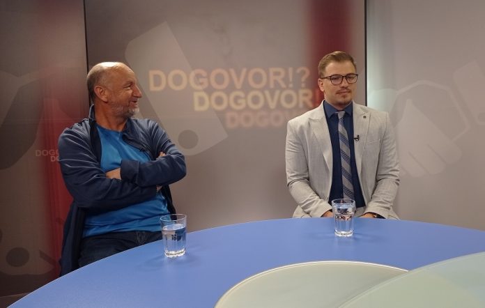 Skender Sadiku i Aleksandar Arsenijević u emisiji Dogovor Zorice Vorgučić (Foto: Kim)