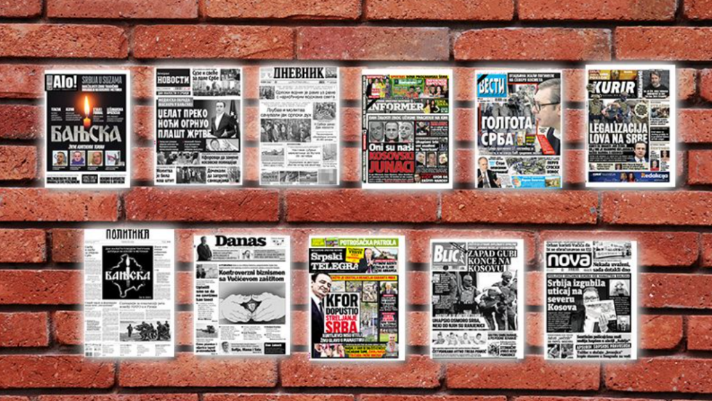 Kako je Banjska prošla kroz naslovnice u Beogradu 3 3