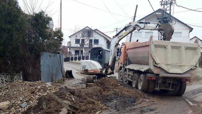 Radovi u Romskoj mahali (Foto: Opštna Gračanica)