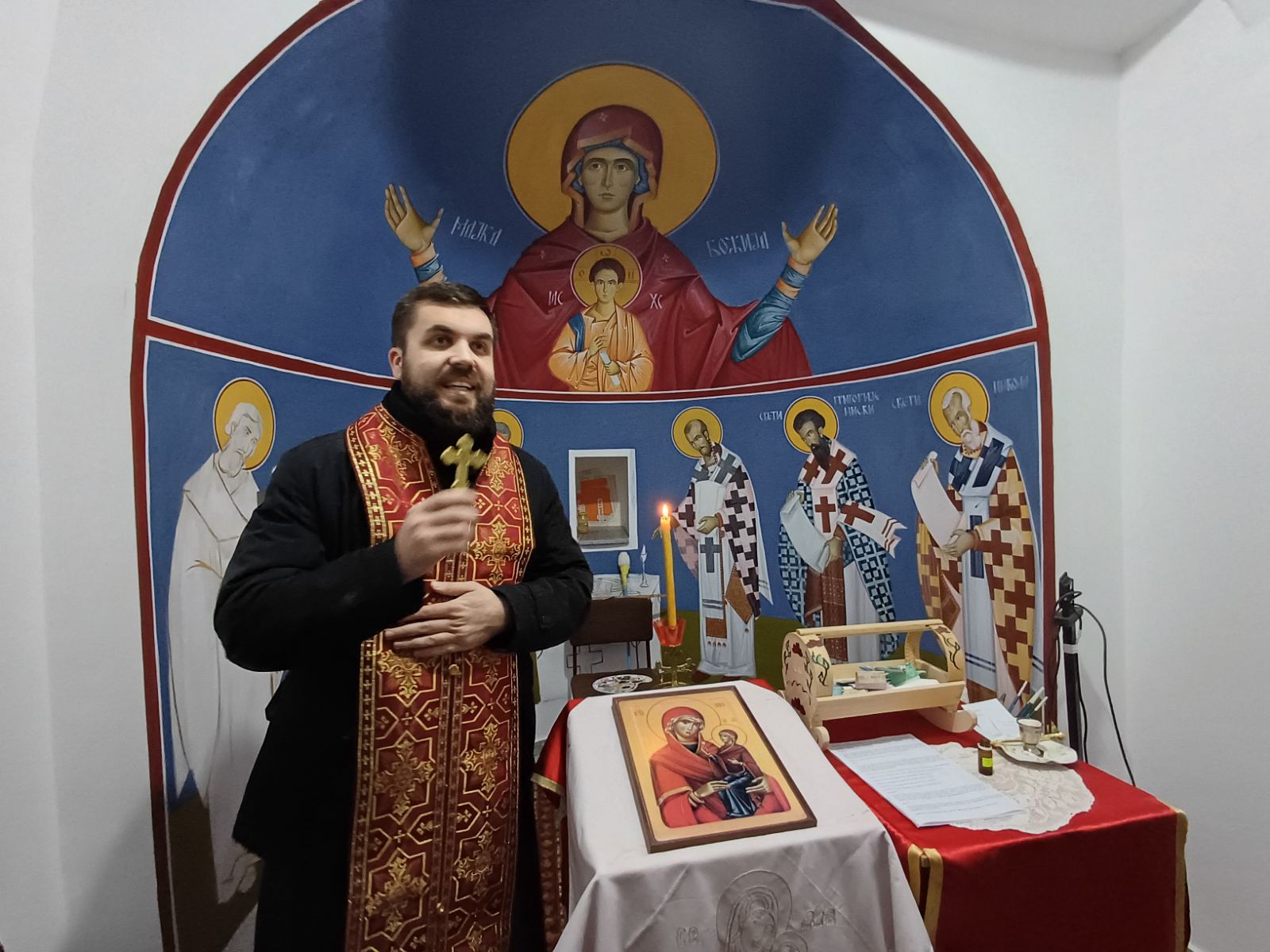 Freskopisom i Akatistom zajedno u obnovu crkve Svete Ane u Velikoj Hoči 2 IMG 58e977578aa2d03f7f68e3bc27e84ee9 V