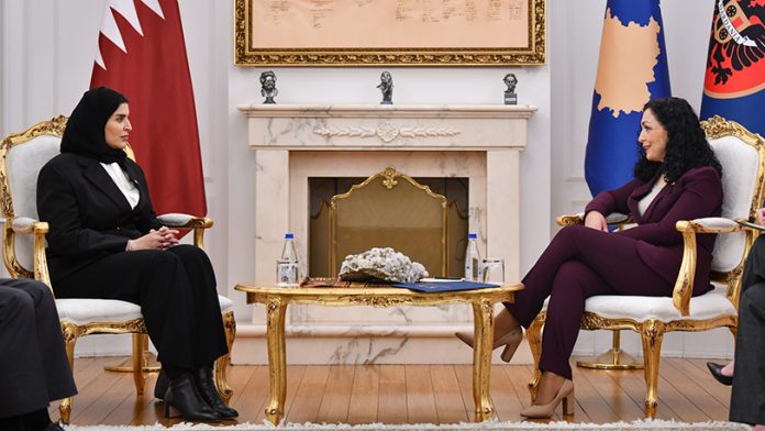 Marijam bint Ali bin Naser Al-Misnad i Vjosa Osmani u Prištini (Foto: Kabinet predsednice Kosova) Marijam bint Ali bin Naser Al-Misnad i Vjosa Osmani u Prištini (Foto: Kabinet predsednice Kosova)