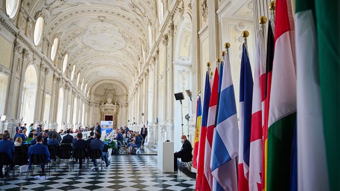 Otvaranje ministarske sednice prilikom 132 zasedanja Komiteta ministara Saveta Evrope u Torinu, Italija, maj 2022 (Foto: Council of Europe/Candice Imbert)