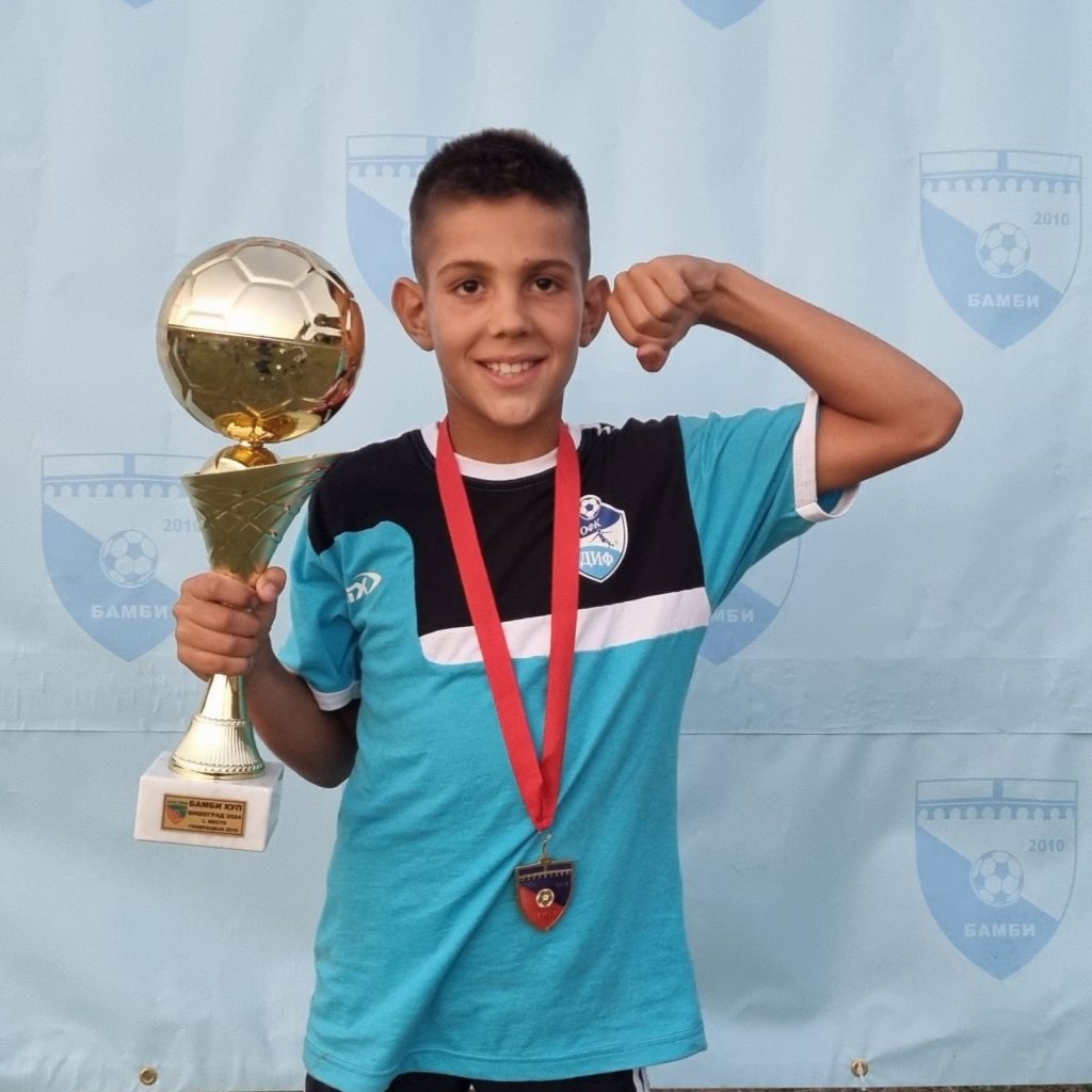 Mališani iz Kosovske Mitrovice osvojili prvo mesto na Bambi kupu u Višegradu 1 Strahinja Dimitrijević iz Goraždevca (Foto: Radio Goraždevac)