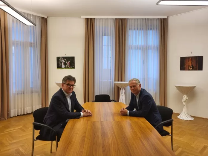 Miroslav Lajčak i Besnik Bisljimi (Foto X@MiroslavLajcak)