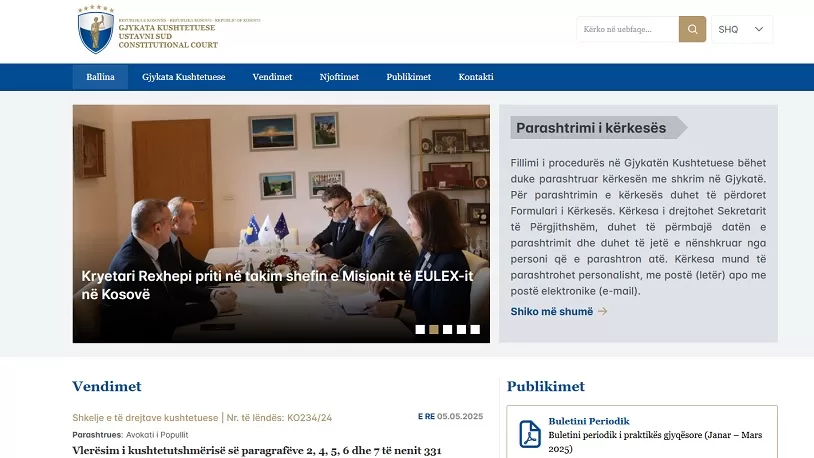 Sistematsko (ne)poštovanje Zakona o upotrebi jezika: Ustavni sud Kosova kao pozitivan primer 1 Foto: printscr