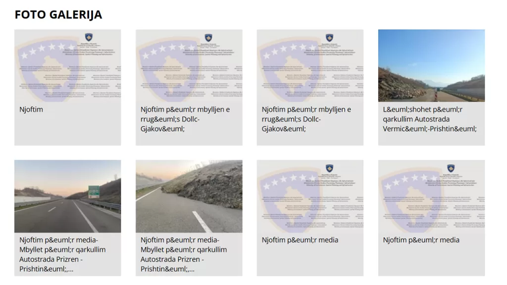 Sistematsko (ne)poštovanje Zakona o upotrebi jezika: Ministarstvo infrastrukture 1 Foto: Printskrin mit-ks net