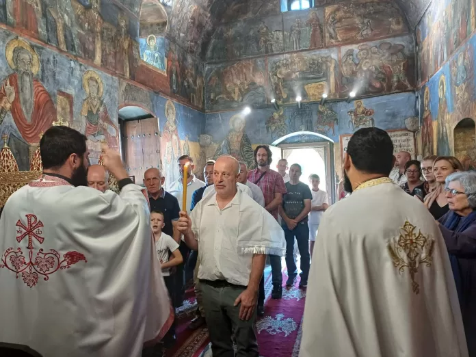 Nemanjino krštenje u Velikoj Hoči (Foto: Radio Goraždevac) Nemanjino krštenje u Velikoj Hoči (Foto: Radio Goraždevac)