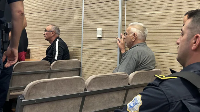 Pantić i Zarić u sudnici Osnovnog suda u Prištini (Foto: Kim)