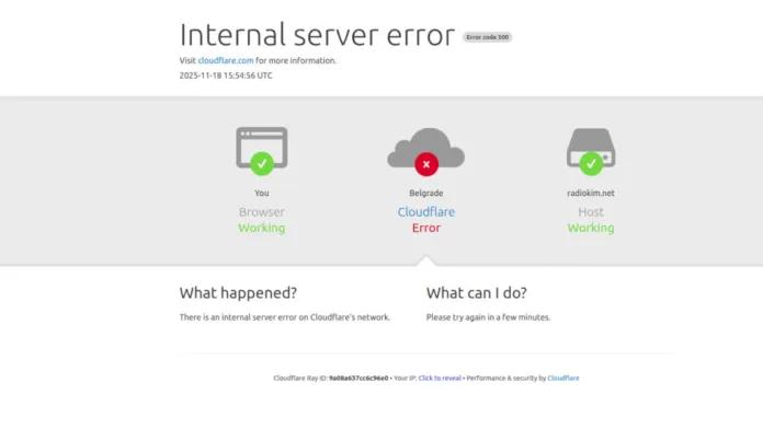 Globalni prekid Klaudfler (Cloudflare) servisa izazvao prekide u radu brojnih sajtova, ilustracija (Foto: Kim) Globalni prekid Klaudfler (Cloudflare) servisa izazvao prekide u radu brojnih sajtova, ilustracija (Foto: Kim)
