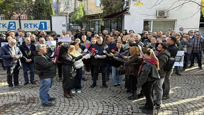 Protest radnika RTK (Foto: RTK2) Protest radnika RTK (Foto: RTK2)
