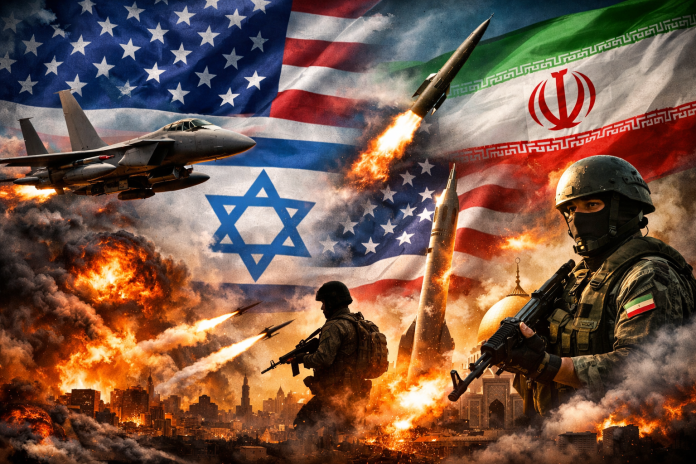 Foto: KoSSev: Ilustracija sukoba Iran–Izrael–SAD, generisana AI alatom DALL·E. Foto: KoSSev: Ilustracija sukoba Iran–Izrael–SAD, generisana AI alatom DALL·E.