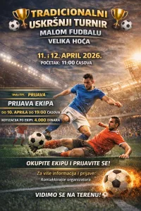 Vaskršnji turnir sutra i prekosutra u Velikoj Hoči 1 666726958 26332291796393510 8510185572532098763 n