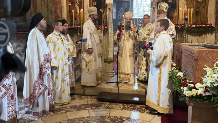 Patrijarh Porfirije u Visokim Dečanima (Foto: Radio Goraždevac) Patrijarh Porfirije u Visokim Dečanima (Foto: Radio Goraždevac)
