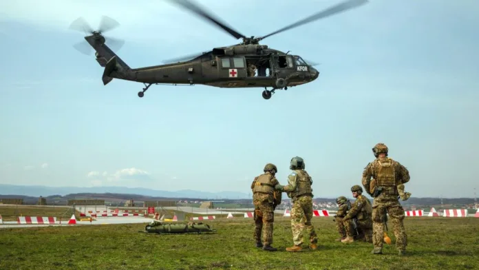 Kamp Bondstil kod Uroševca, najveća američka vojna baza na Balkanu, ilustracija (Foto: KFOR)